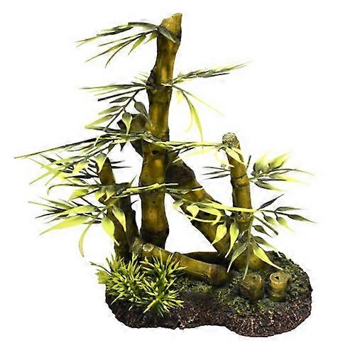 Hikari Bamboo with Plants Resin Ornament, 1 Count / 8.9 Inches