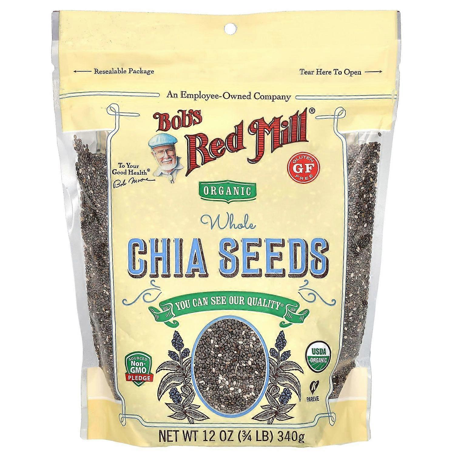 Bob's Red Mill, Organic Whole Chia Seeds, 12 oz (340 g)