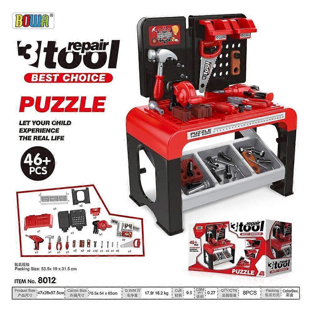 Dětské simulace nástroj na opravu hračka chlapec DIY oprava šroub matice nástroj stůl hrát dům oblek