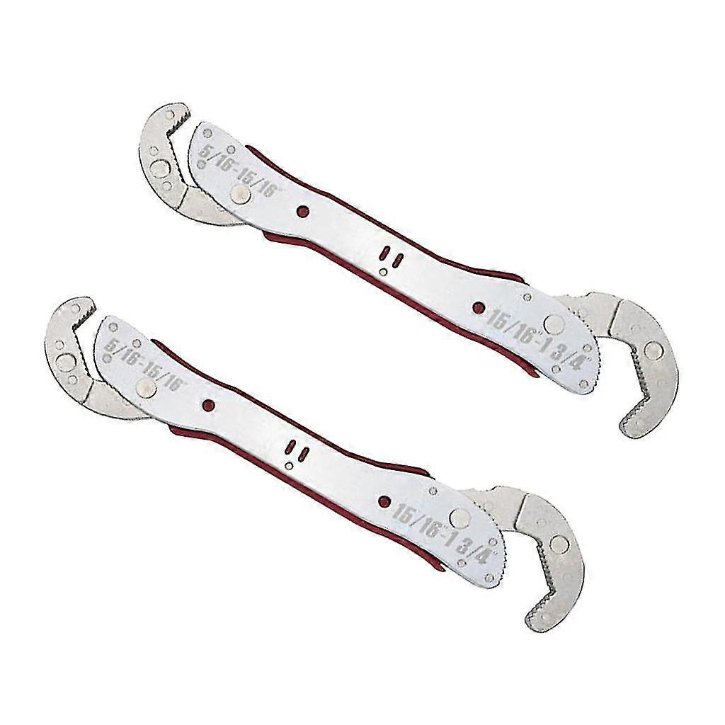 2 Pieces Magic Wrench Adjustable Multi Purpose Functional Universal Spanner