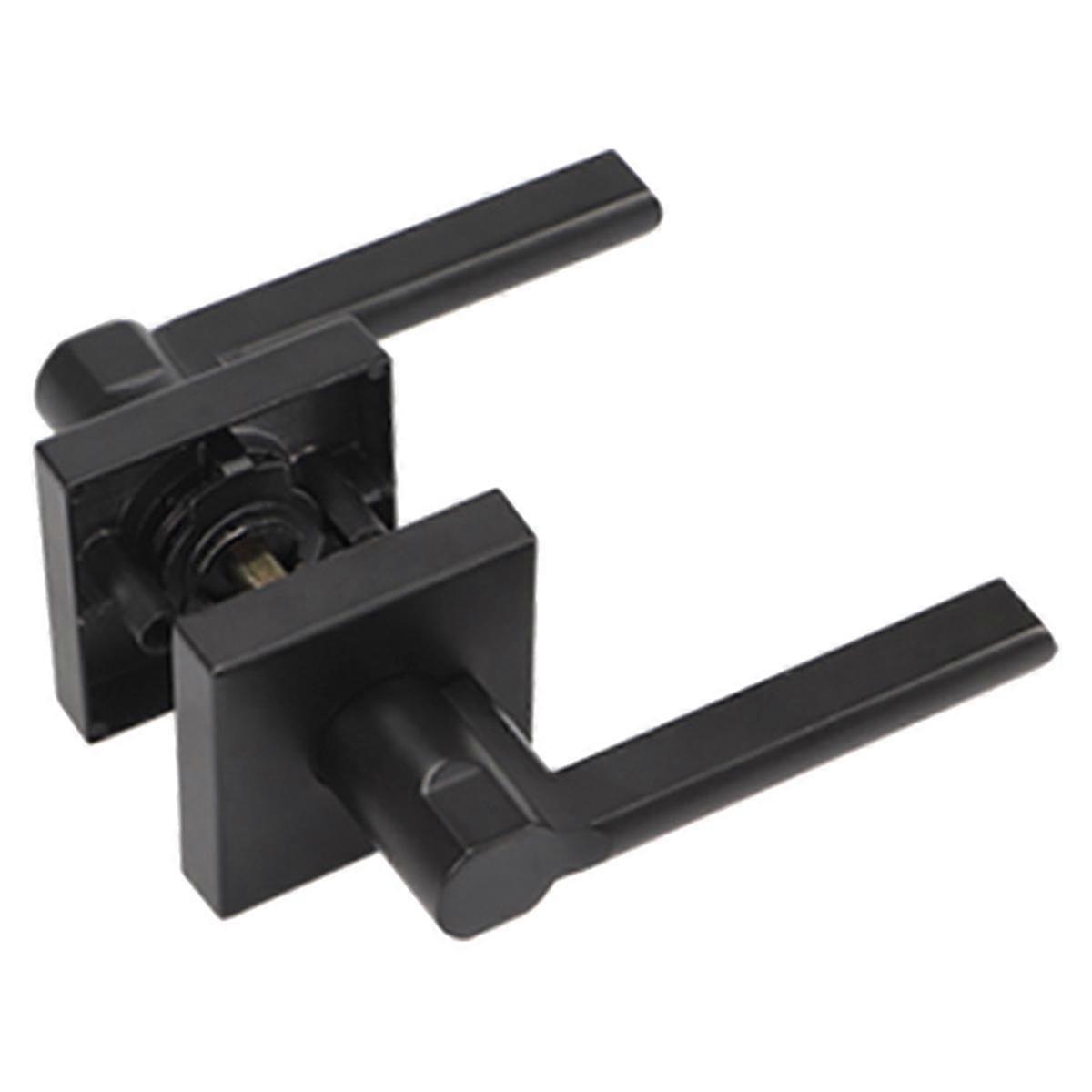 1 Set American Door Lock 3-Lever Type Passage Lever Door Handle Lock for Hall for Right&Left Side D