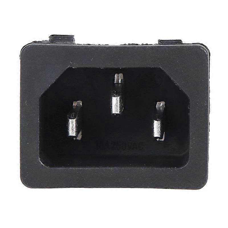 AC Soquete 3 Pinos 250V Rocker Switch 10A Conector de Entrada Conector Socket Mount