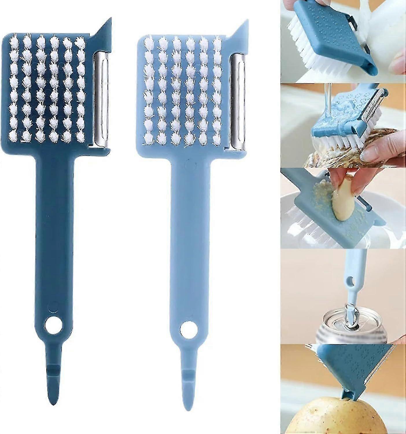 Multipurpose Peeler Brush, 5 In 1 Vegetable Peeler With Brush
