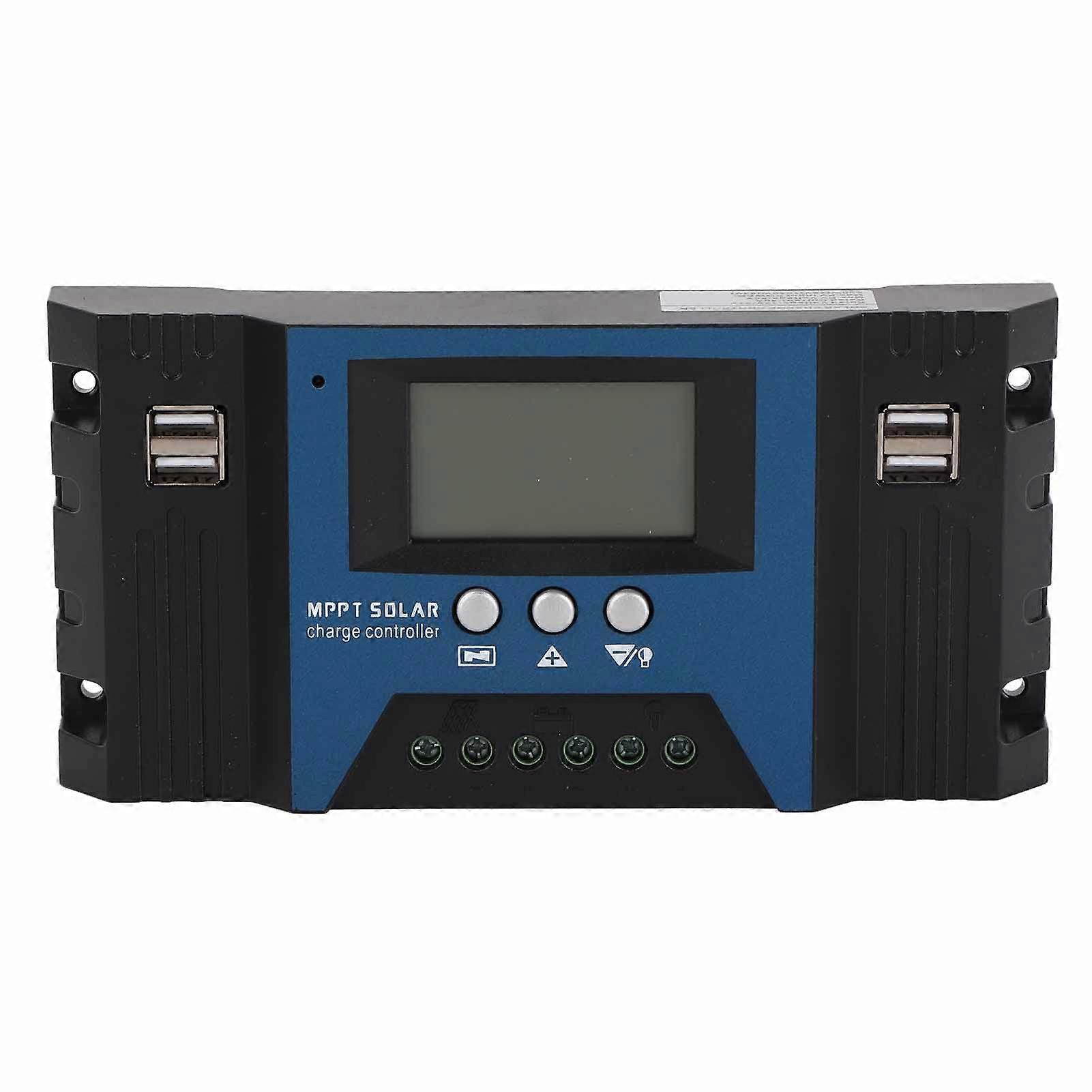 12V 24V Regolatore di carica solare Regolatore 4 porte USB 5V 2.5A Parametro Display LCD regolabile per barca RV domestica 40A