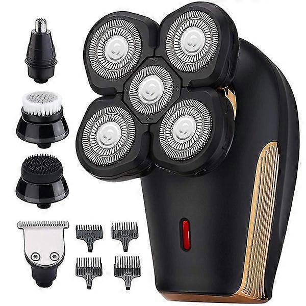 Electric Rotary Head Shaver for Bald Men with Multi-function and 4D Floating