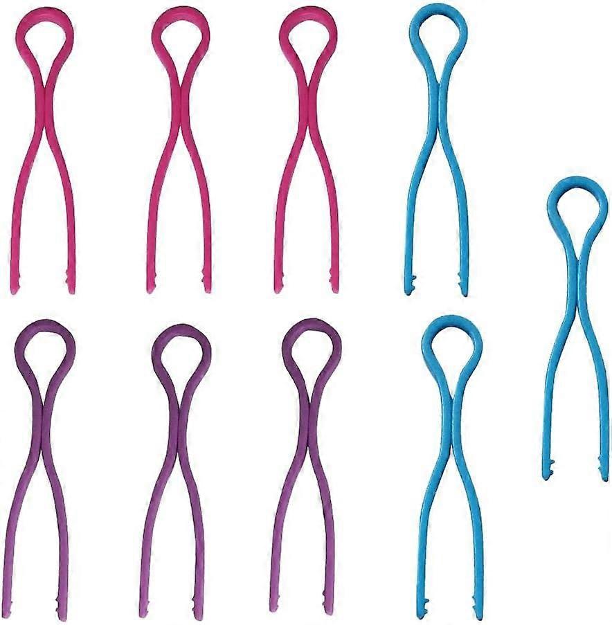 50pcs Plastic Spool Holder Bobbin Clips Sewing Thread Spool Clips Sewing Thread Clamp - Random Color,2024 Ping