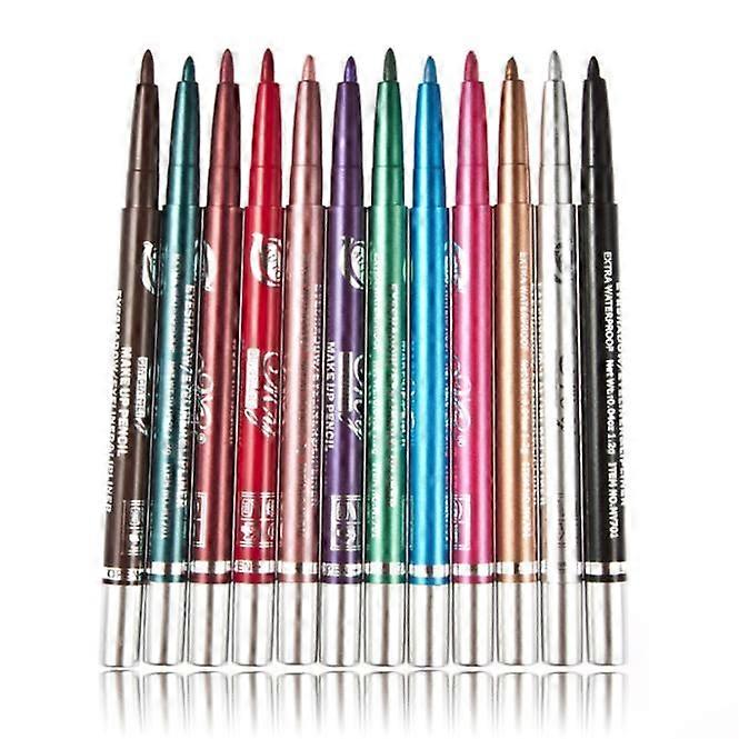 12pcs Cosmetics Makeup Eye Liner Pen