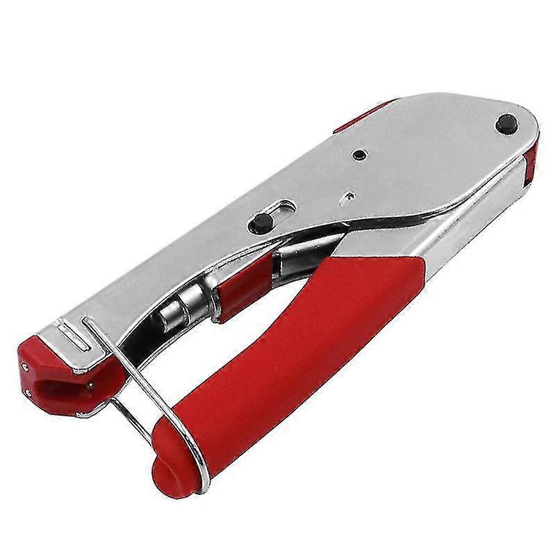 Jinyu Coax Cable Crimper Tool Kit With Adjustable Double-blade Wire Stripper Tool, Coaxial Compression Tool And F Female Connector Terminals, Portable