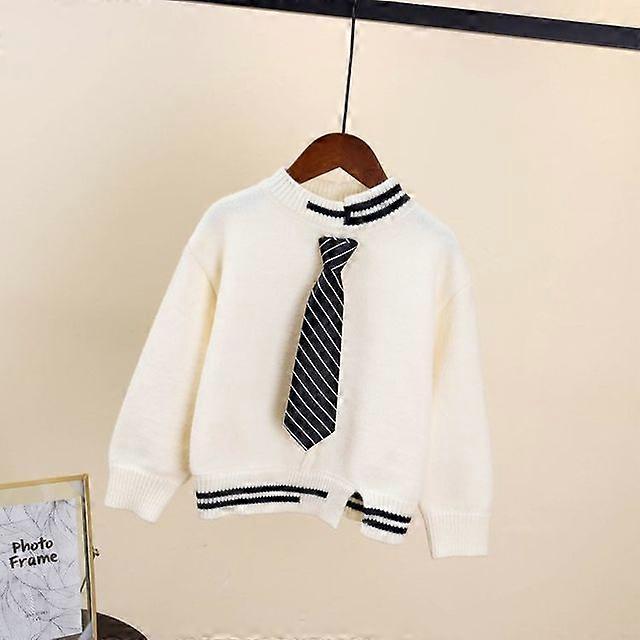 Spring Boys Gentleman Tie Sweater