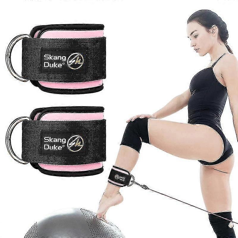 1 Pair Adjustable Fitness Ankle Straps For Cable Machines Attachment, Training Leg Straps