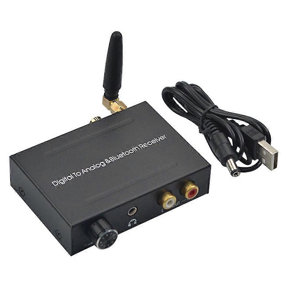 Bluetooth Dac Digital To Analog Audio Converter With Bluetooth Receiver With Volume Control Volume