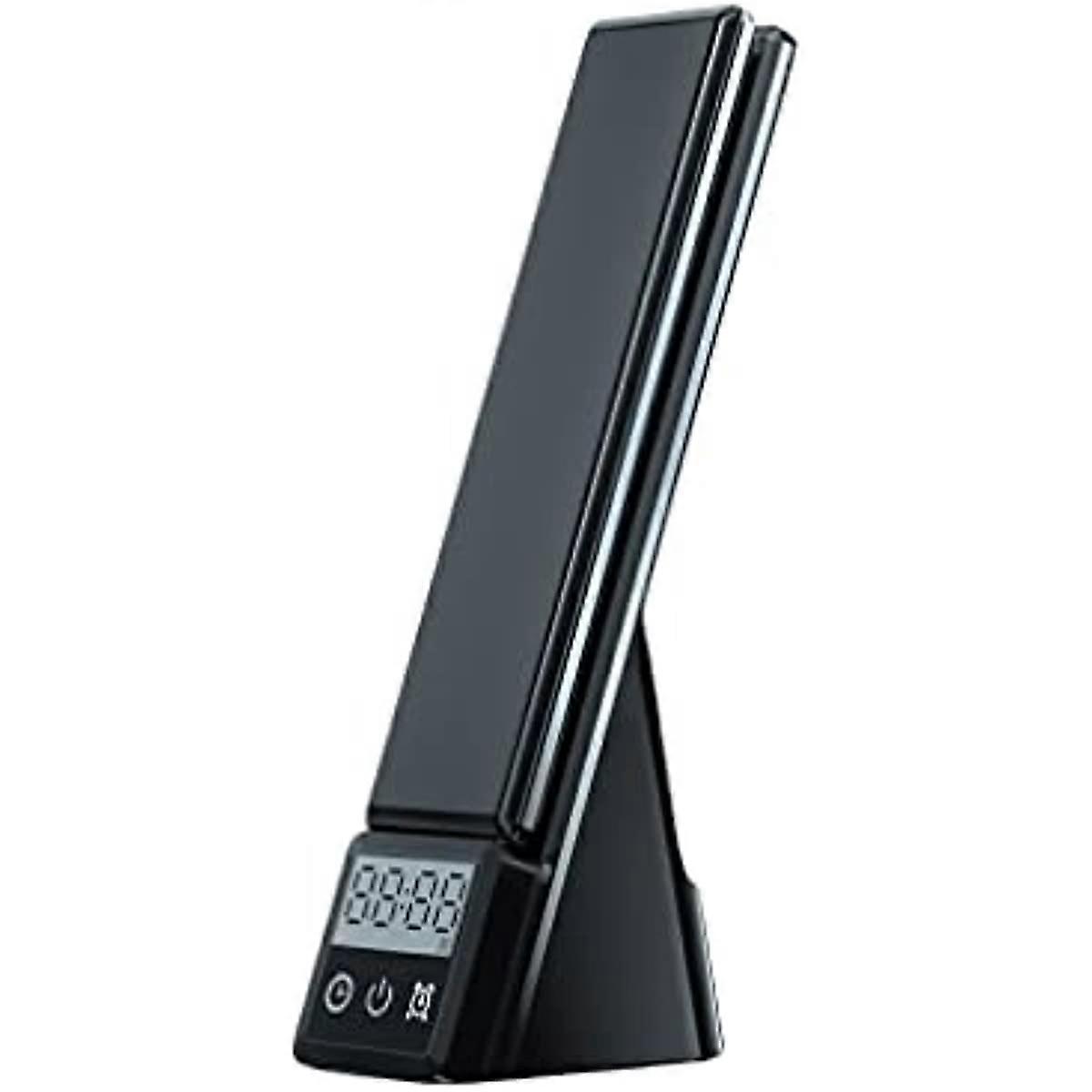 VENNSDIYU Wireless LED Table Lamp Simple Style Alarm Clock Charger Stand Living Room Black