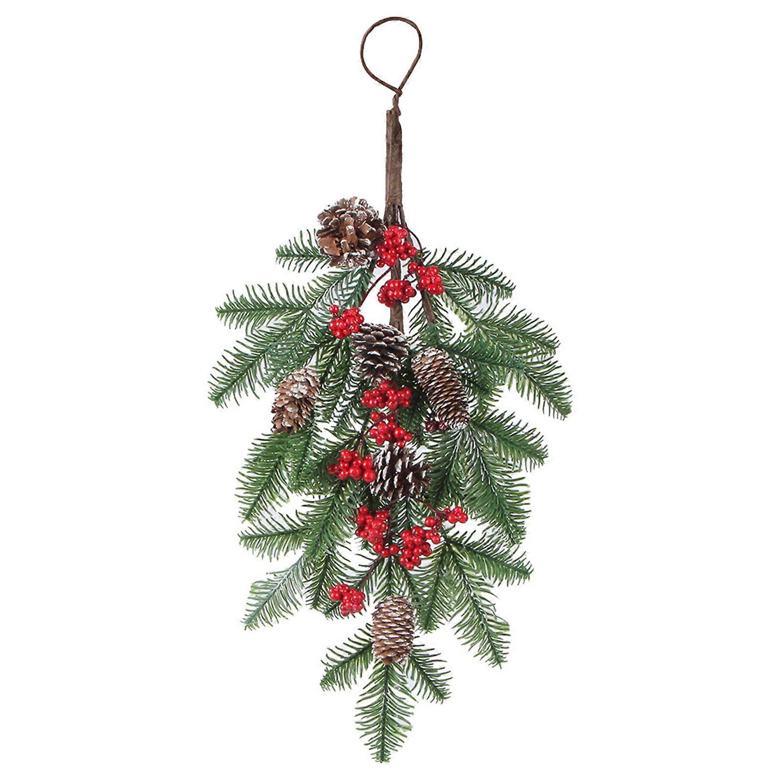 A Christmas inverted flower wreath