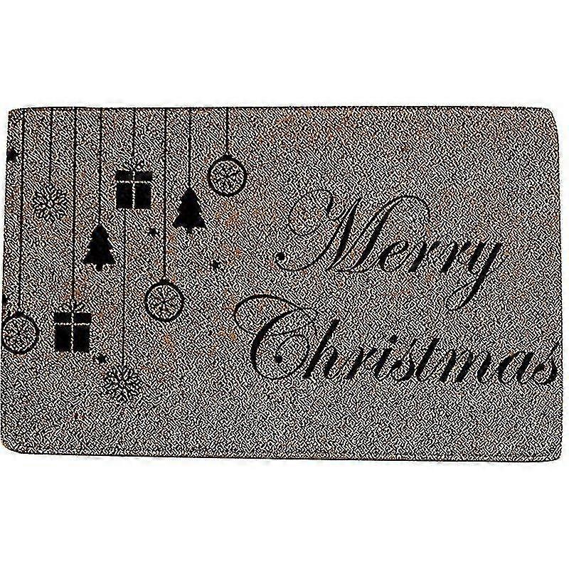 Christmas Theme Door Mat Anti Slip Polyester Decorative Doormat