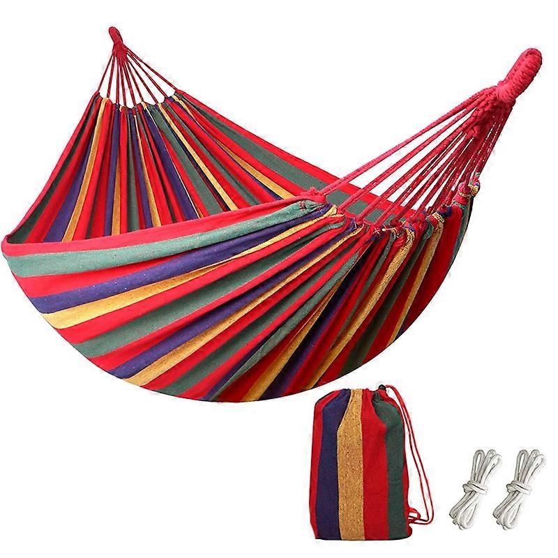 hammock 1 Places hammock 1 Person Canvas 220x80cm Load 250kg outdoor garden hammock for indoor garden Double hammock Red hammock canvas