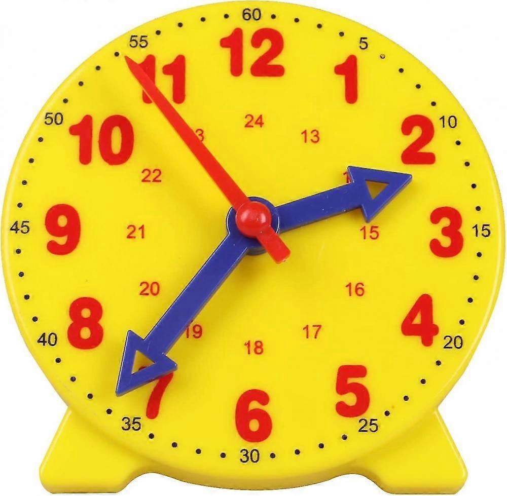 Learning Clock, Time Teaching & Demonstration Clock Model,early Education Telling The Time Clock For Kids,4 Inch 12/24 Hour For Ages 4+