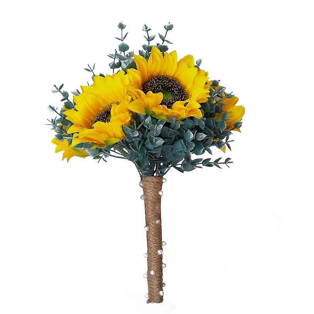 Wedding Artificial Sunflower Bouquet Simulation Decorative Flower Ornaments