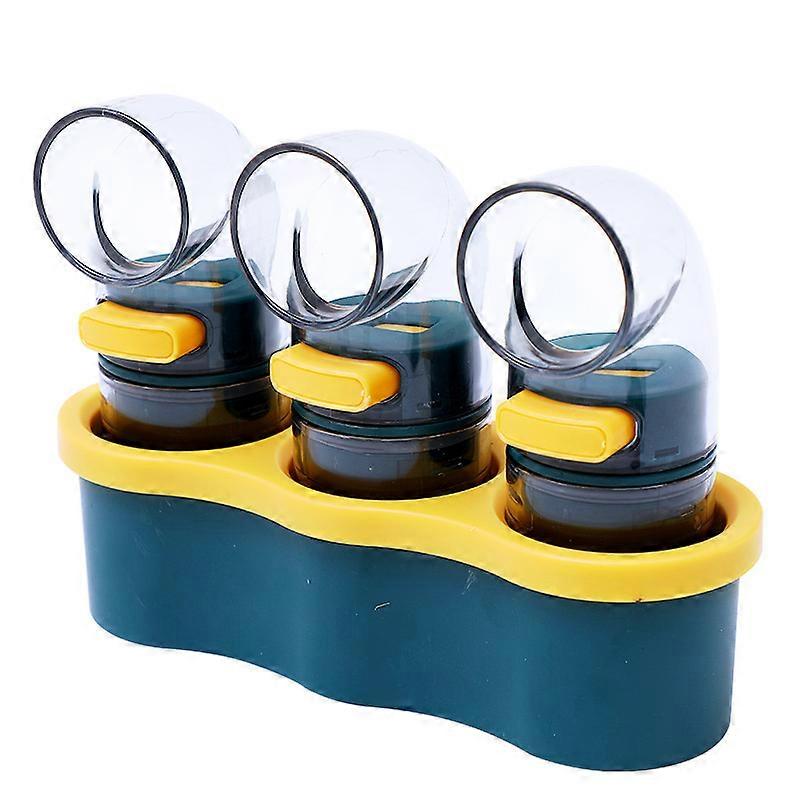 Professional Processed Quantitative Salt Shaker Push Type Salt Control Bottle Seasoning Jar Tool Pepper Spice Container Glass Limit Salt 0.5G at A Ti