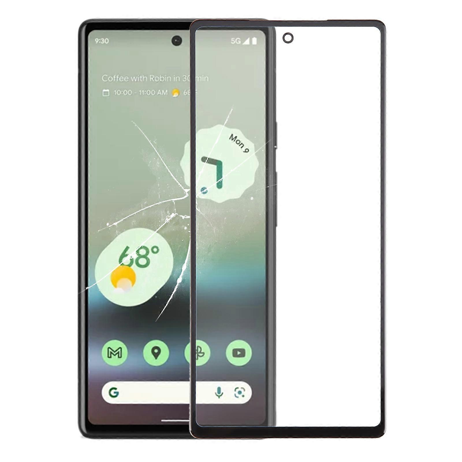 Vitre extérieure de l’écran avant avec OCA pour Google Pixel 6a