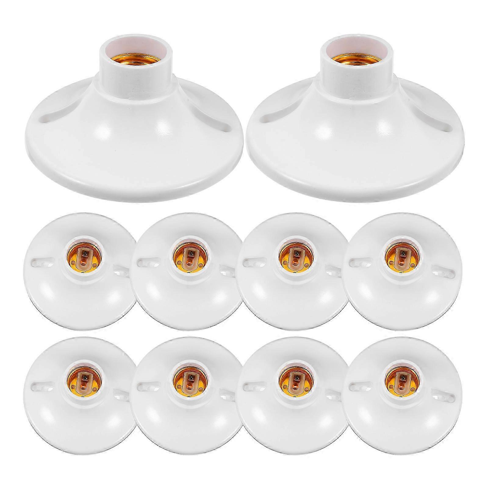 10pcs Ceiling Light Fitting E27 Lamp Bulb Socket Bulb Socket Holder Replacement