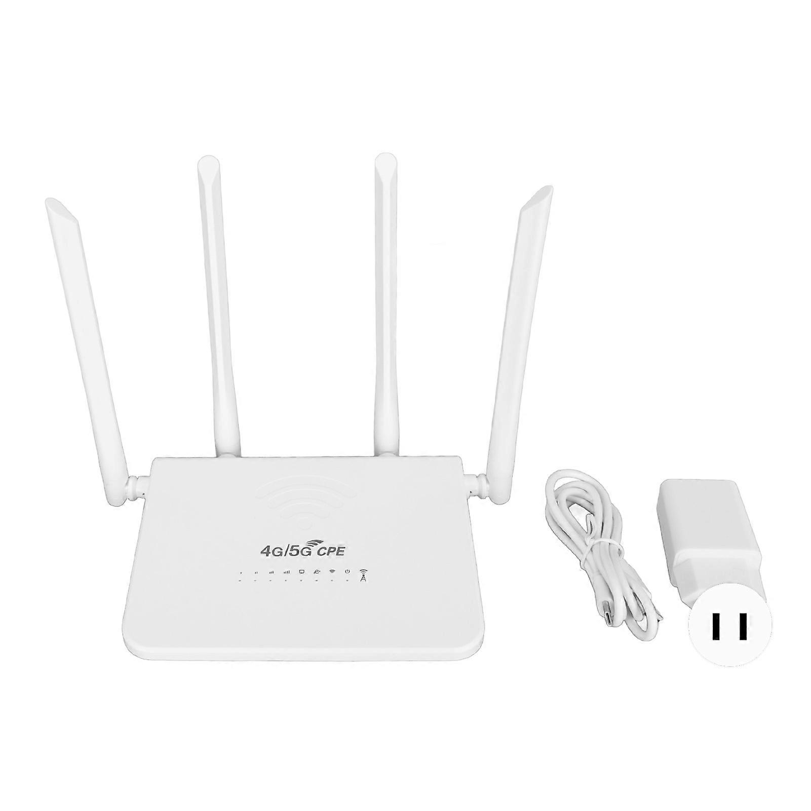 CPE R103 5M 4G LTE Wireless Router with SIM Card Slot 300Mbps Unlock Mobile WiFi Hotspot with 4 5dBi Antennas for Asia 100?240V US Plug
