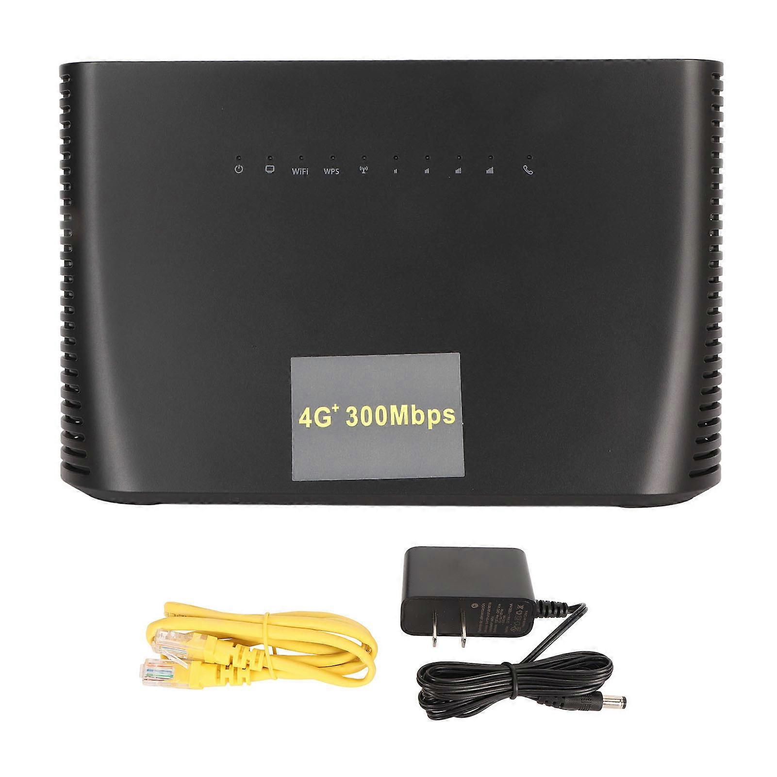 4G Wireless Router 300Mbps 4G LTE CAT4 Router Portable WiFi Router with WAN LAN Port for Home Hotel Office 110?240V US Plug