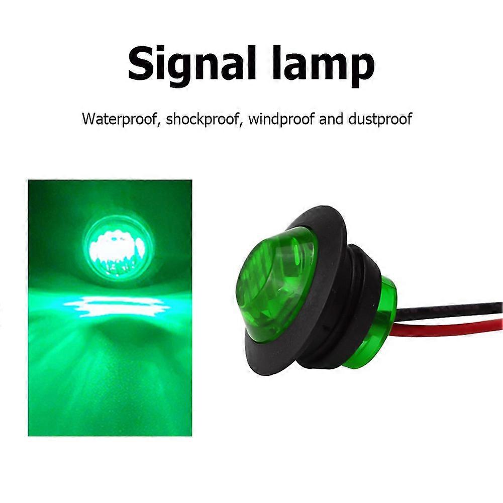 12V/24V Car 3 SMD LED Side Marker Light Auto Warning Lighting Lamp For Trucks Bus Lorry Turn Signal DRL Running Lights 5PCS