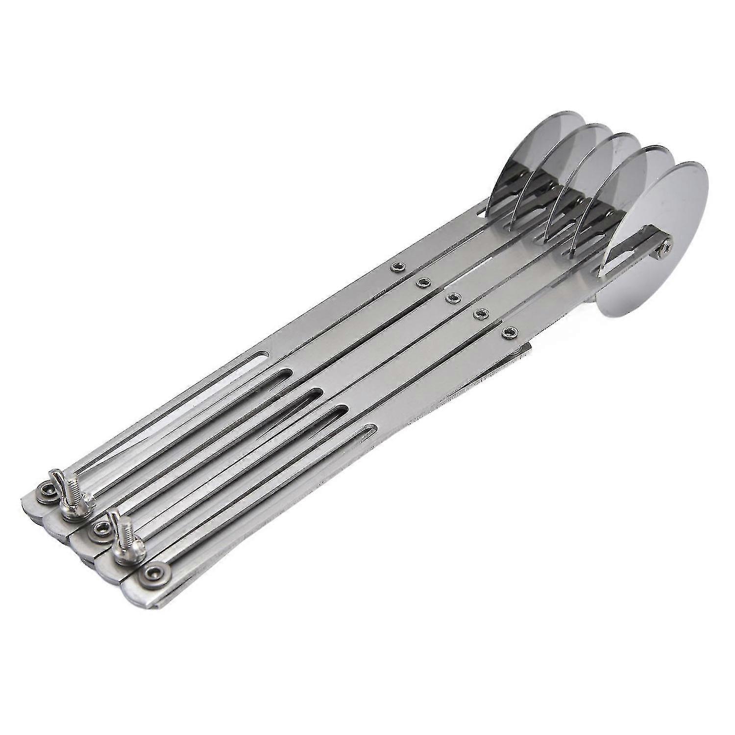 Coupe-pâtisserie en acier inoxydable avec 5 roues - Coupe-pâte multifonctionnel pour une précision et une Sa