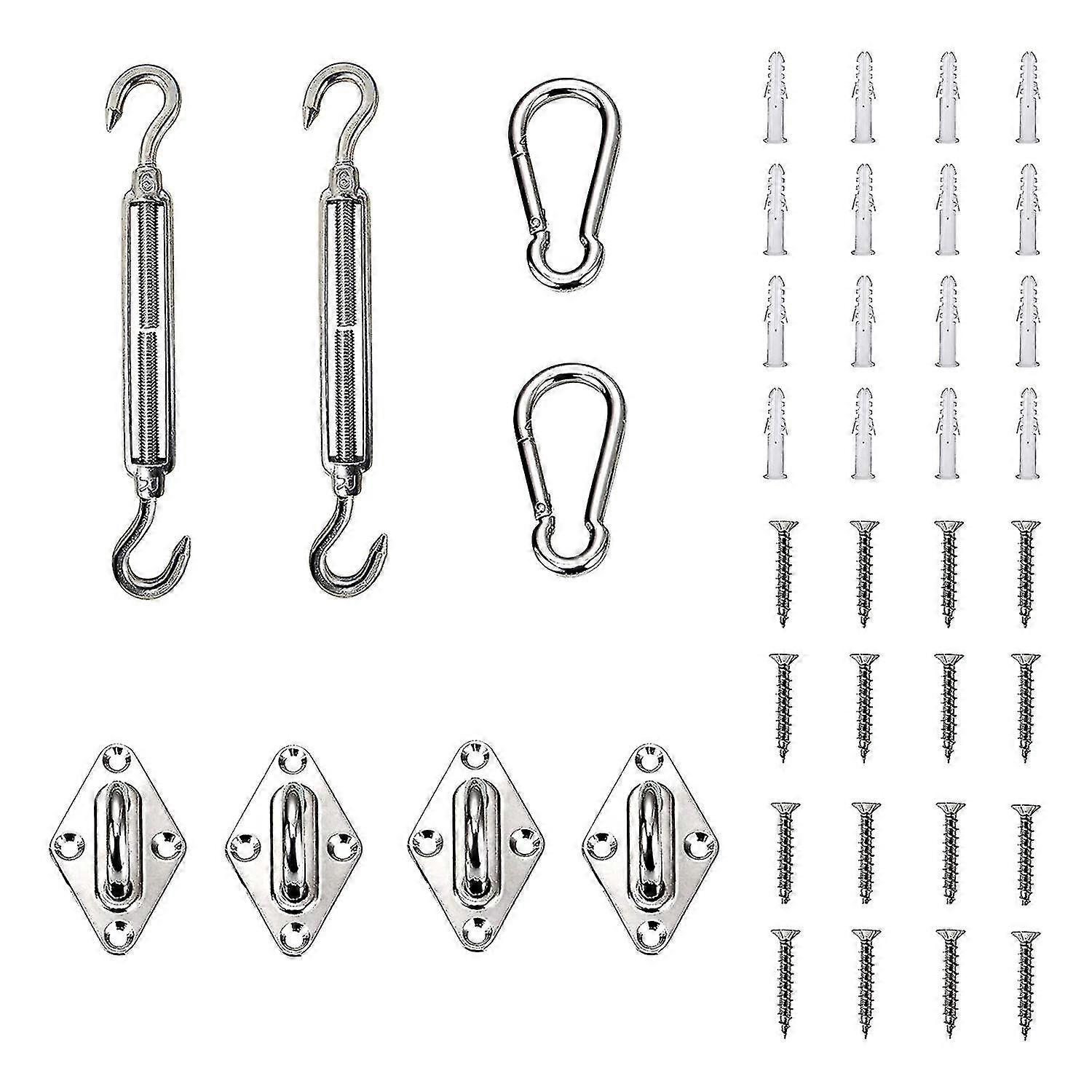 Compatible Withsun Shade Sail Hardware Kit For Triangle Rectangle Sun Shade Sail
