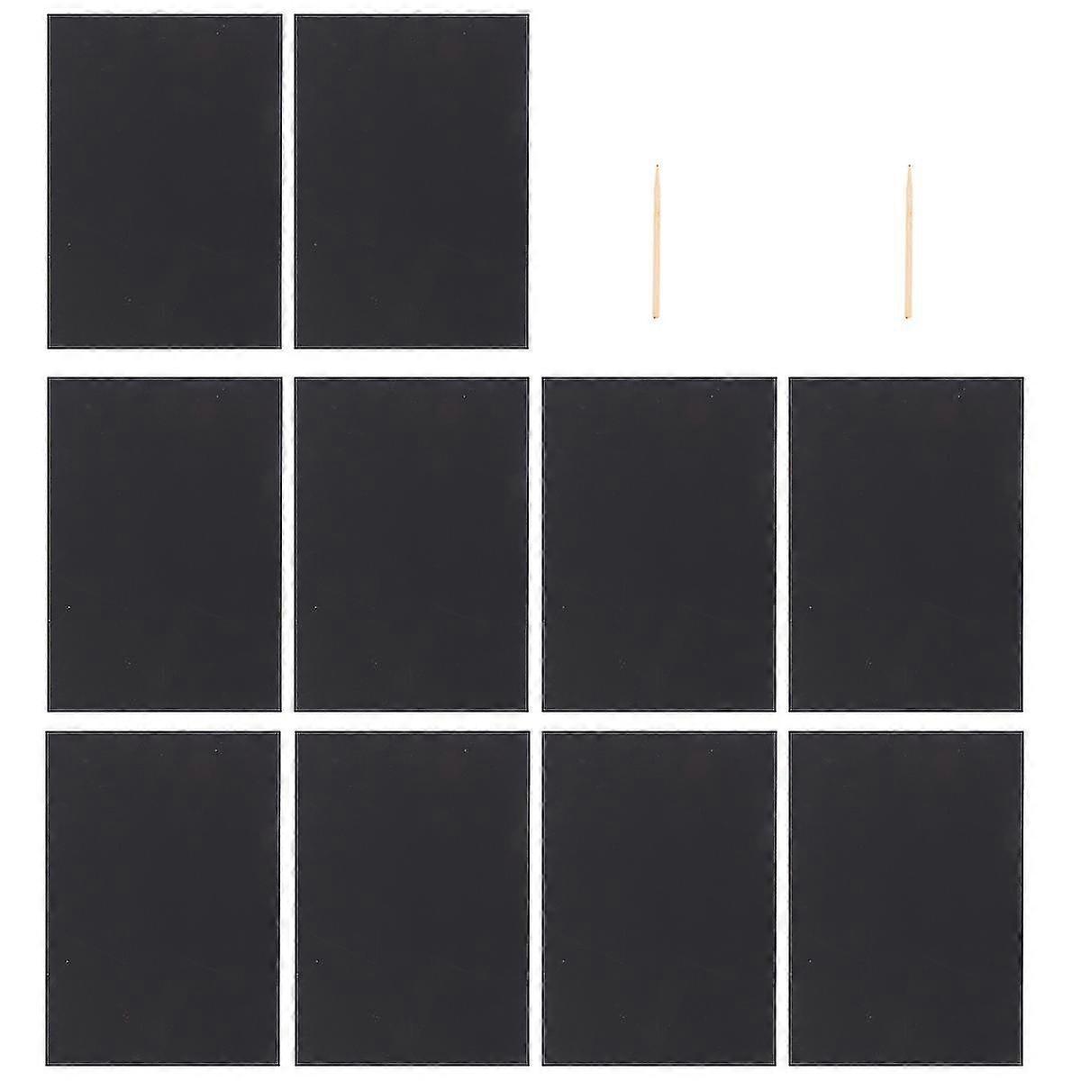 2-pack 10-pack Colorful Art Scratch Paper Eco Scratch Drawing Paper Black