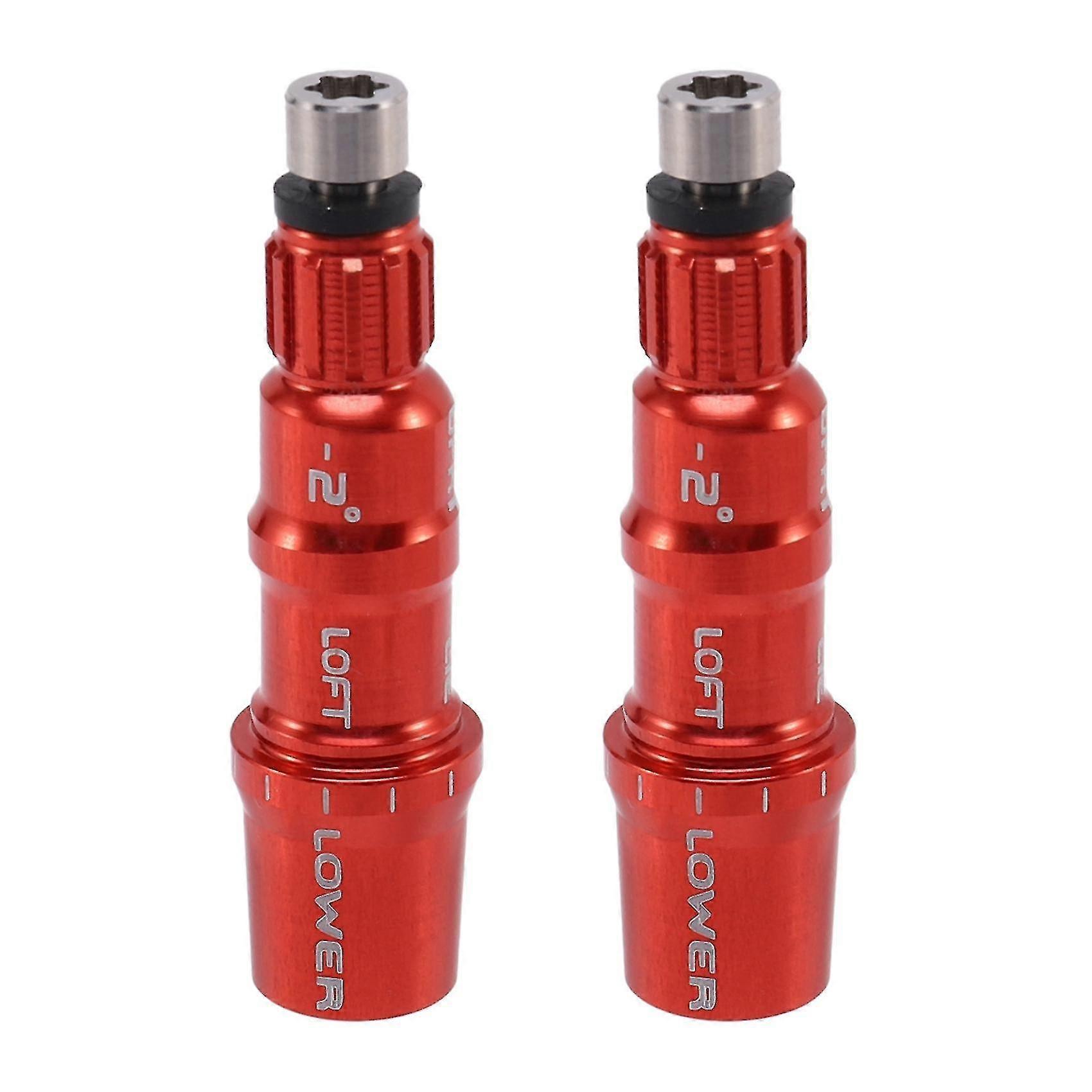 2x 335 Rh Golf Adapter Sleeve For Sim, M1,m2,m3,m4,m5,m6 Custom Driver Red