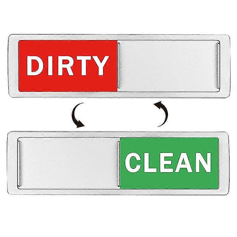 1pc Dishwasher Clean Dirty Sign Magnet Indicator Sliding Washing Clean ...