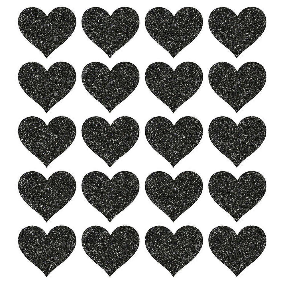 10 par glitterbrystdeksler til brystvorter Engangsbrystkaker selvklebende usynlige kaker for kvinner jenter - 7,7*6,7 cm