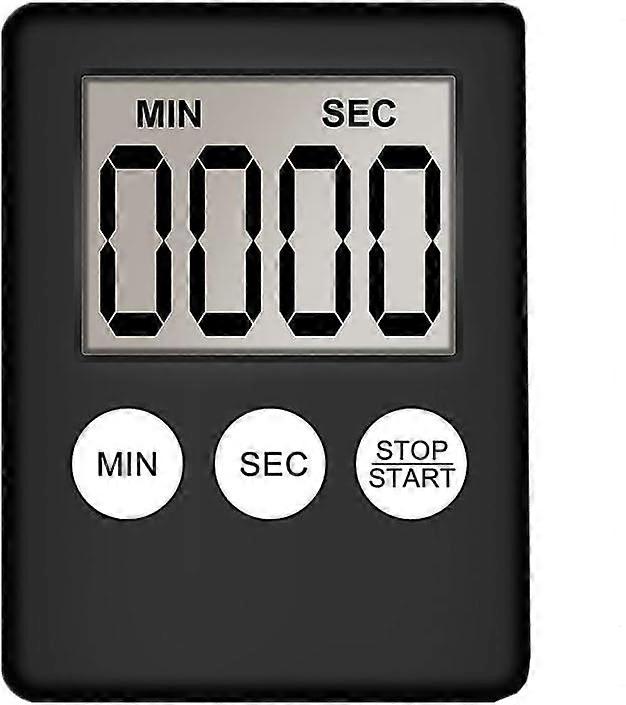 Timer Digitaler Küchen-Timer Timer Küchen-Timer Entlüftungs-Timer Dusch-Timer Schwarz, Einheitsgröße