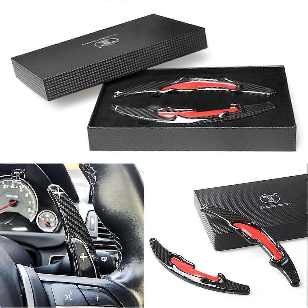 Carbon Fiber Steering Car Wheel Paddle Shift Extension Trim For BMW M2 M3 M5 X5M X6M 2014-2016 & M4 2016/ M6 2013 2014 2015 2016