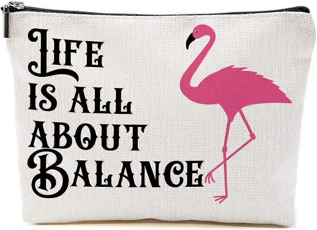 flamingo gaver, flamingo sminke veske, flamingo fugl dyr elsker gaver til kvinner fetter, flamingo ting sommer kosmetisk veske, flamingo tema gaver insp