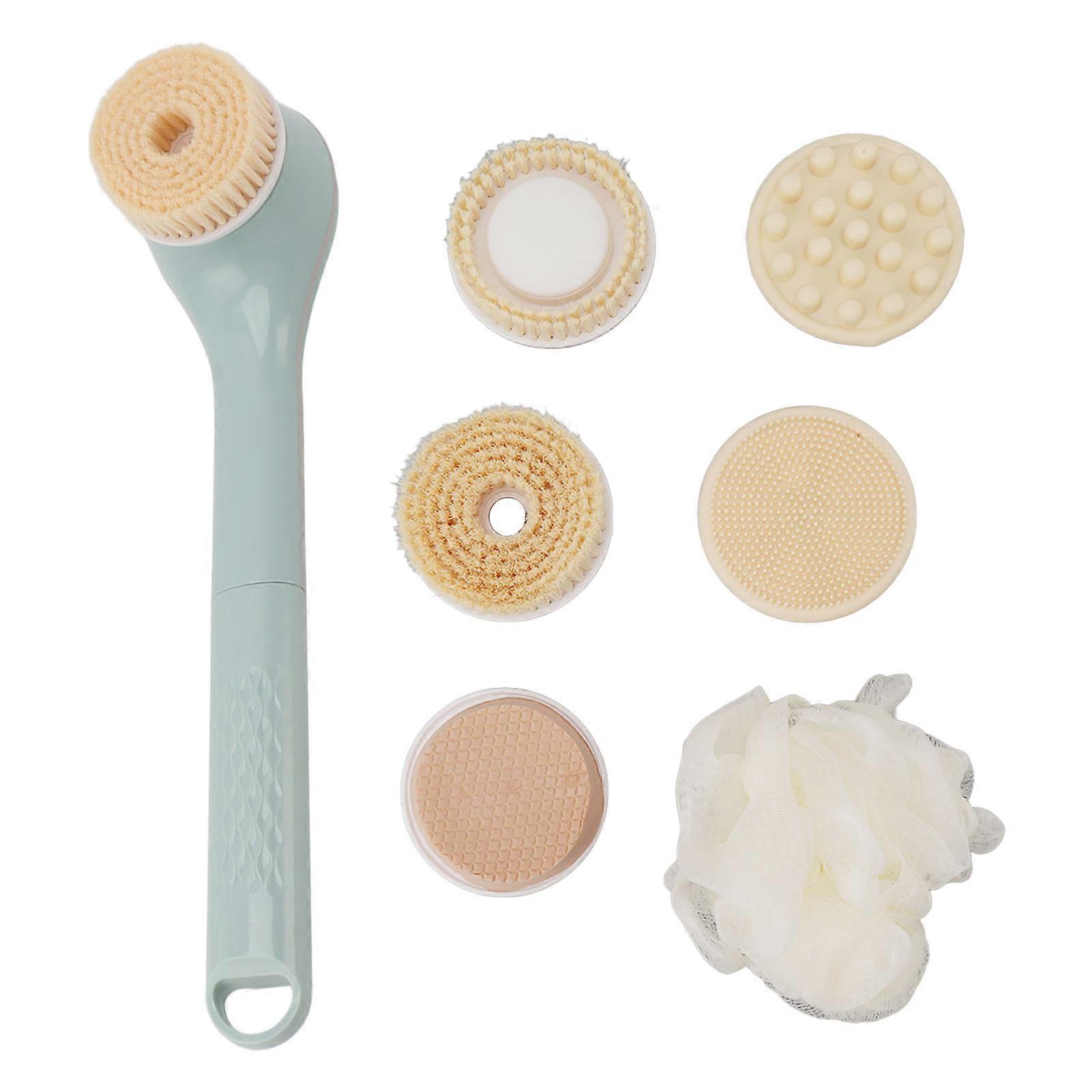 Electric Bath Brush for Deep Cleaning with 6 Multifunctional Attachments and Auto Rotation