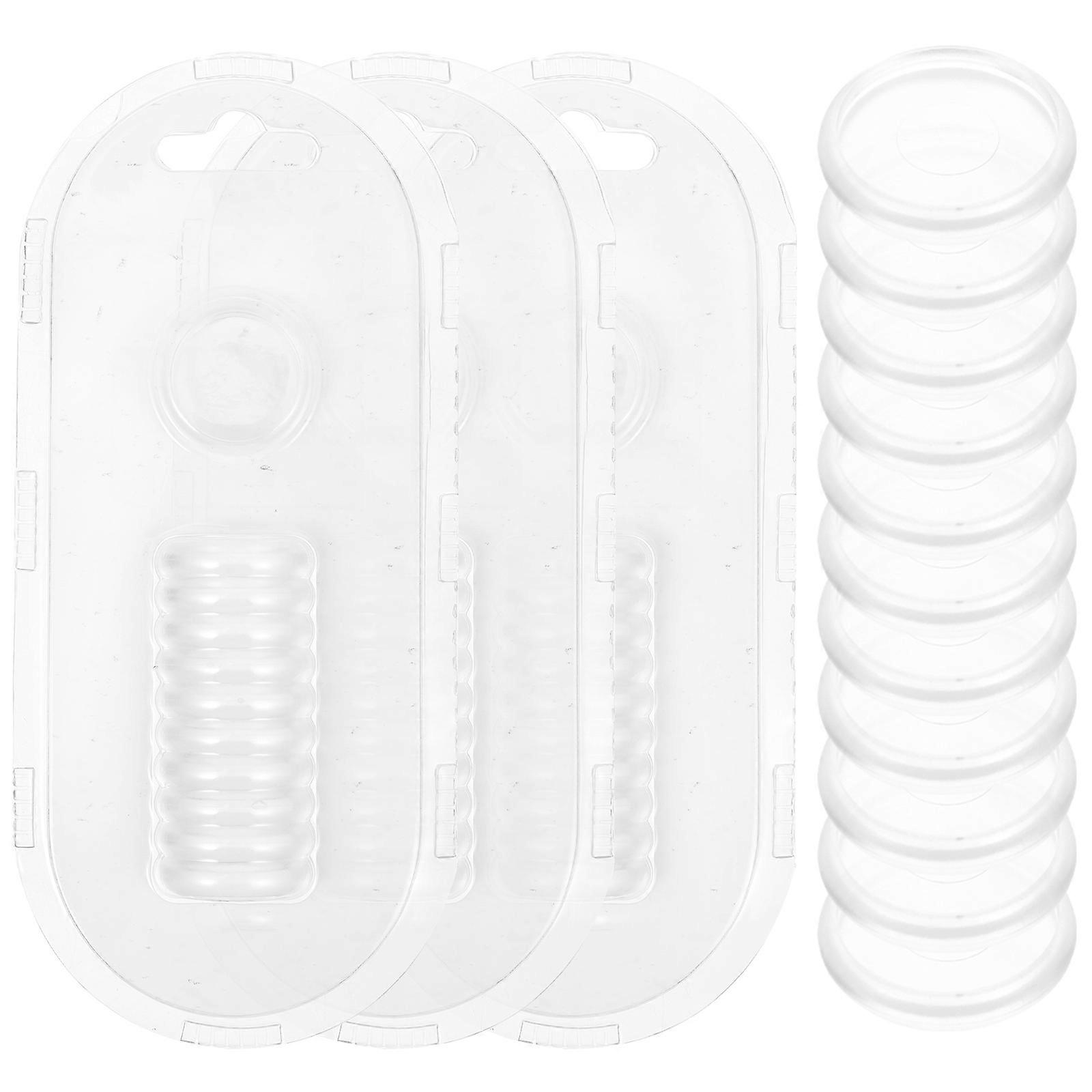 44stk plast bogbindeskiver bladbindemidler ringbind ringe til DIY notesblokke planlæggere hvid