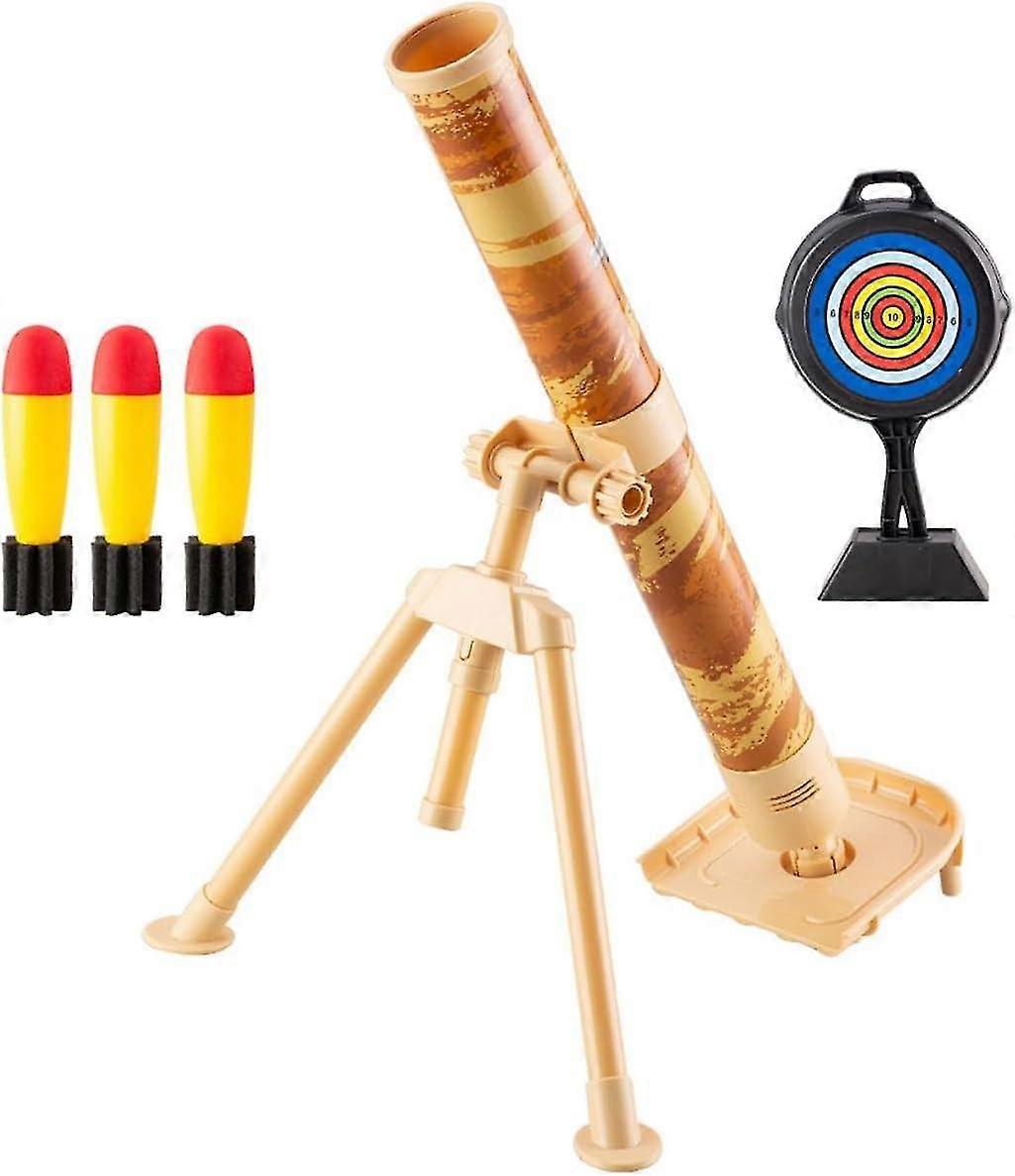 Yellow Mortar Launcher Toys Game Launch Set for Kid Festival Present