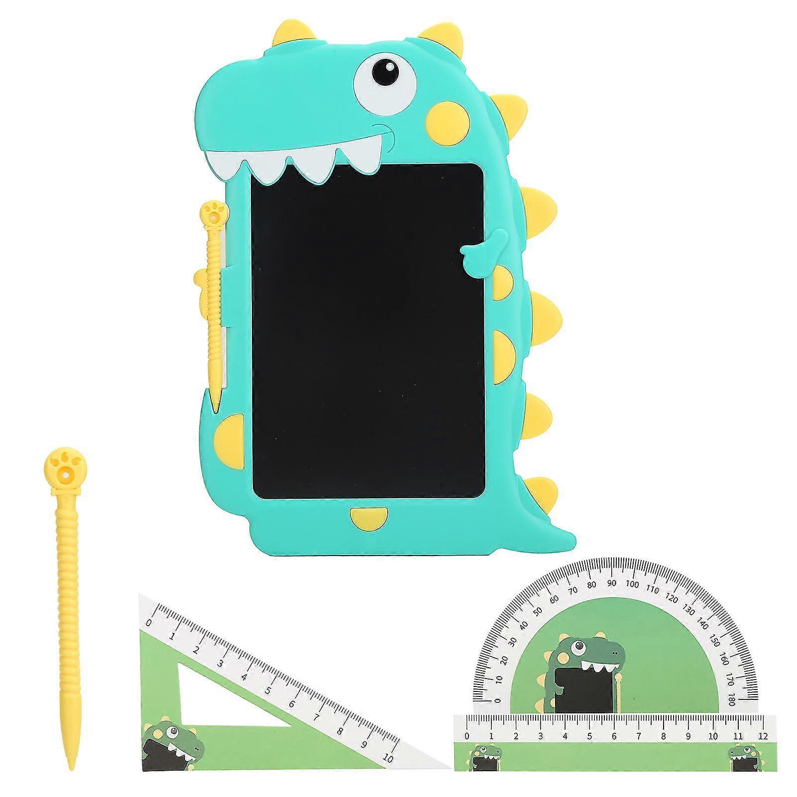 Intelligent Graphics Tablet LCD Writing Board 8.5in for Children - Green with Yellow