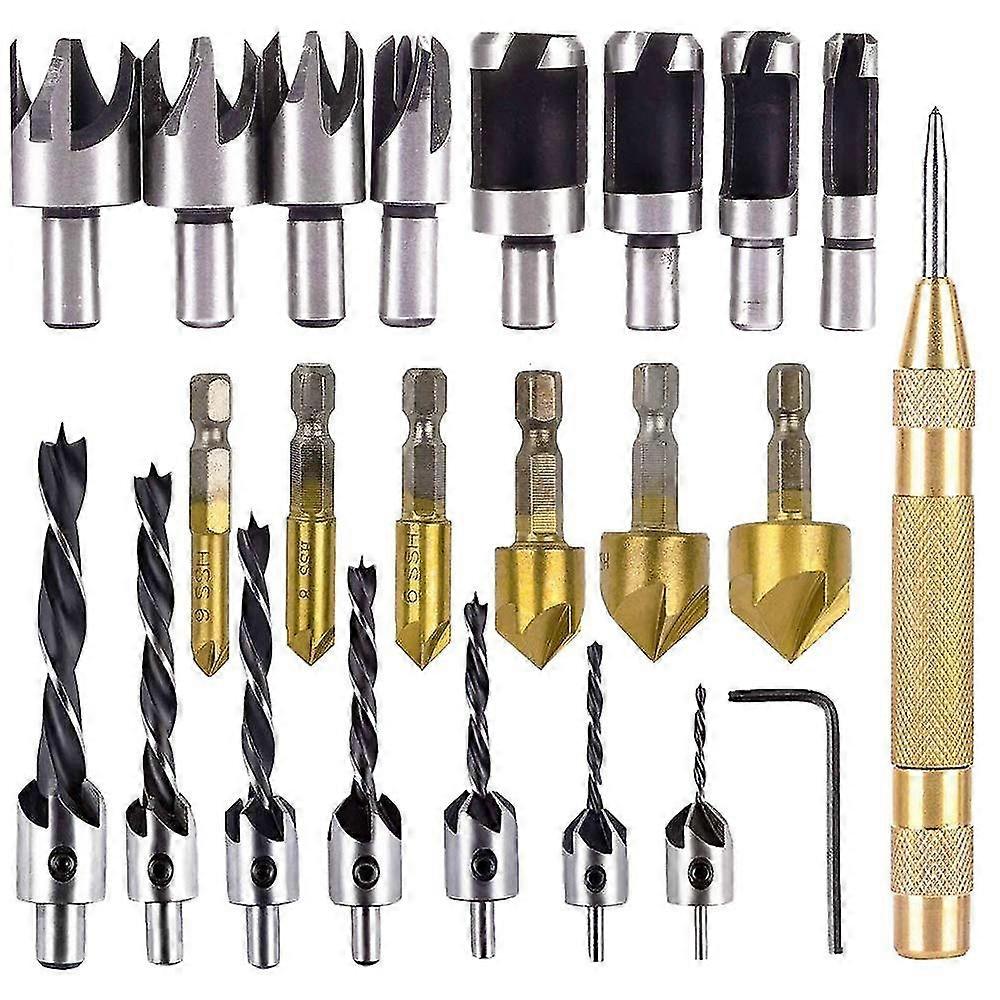 23-pack Woodworking Chamfer Drilling Tool-XT