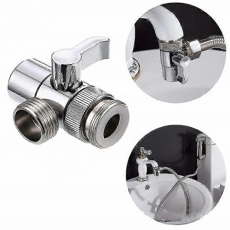 1 Piece Set Faucet Diverter Adapter Kitchen Sink Diverter Valve Faucet Connector
