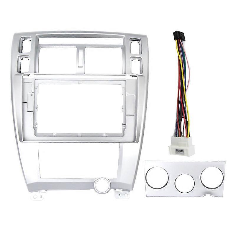 Car Radio Dashboard Frame for 10-Inch Hyundai Tucson (2004-2009) - Car Video Panel Frame with Power Cord