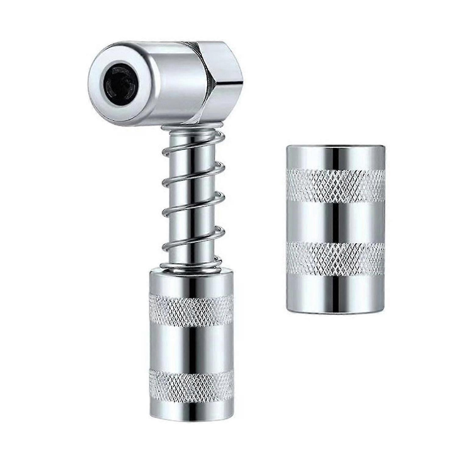 90 Degree Grease Coupler With Sleeve Tight Spaces Snaps Onto