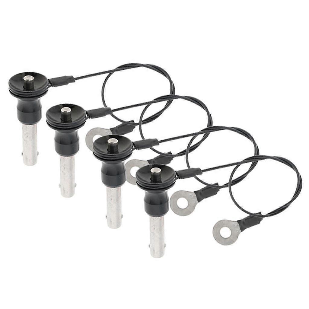 4x Metal Ball Lock Quick Release Pin Push Button Fine Finish 8mm-40mm