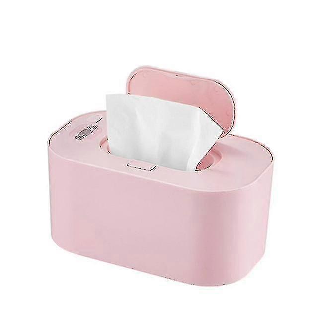 New Wipe Warmer Heater Wet Towel Dispenser Napkin Heating Box Home/car Use Mini Wipe Warmer Case Disinfecting Wipes( Color : Pink )