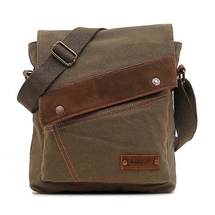 AUGUR Schultertasche aus Canvas Oliv