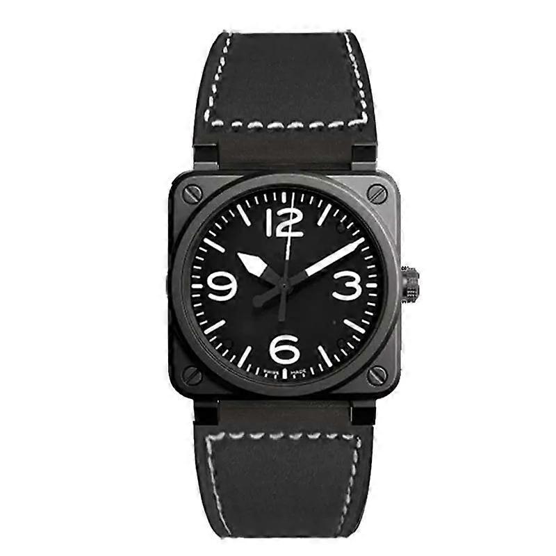 Πολυτελή ανδρικά ρολόγια BR Brand Δερμάτινο ρολόι χαλαζία Fashion Sport Ανδρικό τετράγωνο ρολόι χειρός Reloj Hombre Ρολόι Αρσενικό Relogio Masculino
