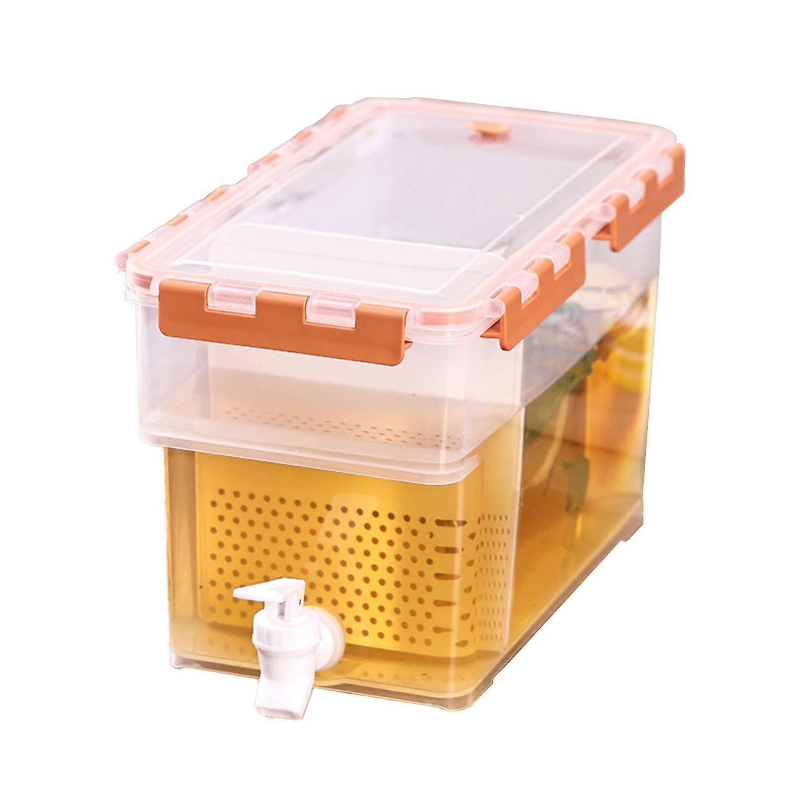 Distributore di bevande con rubinetto - Bollitore freddo da 6 litri con rubinetto e coperchio
