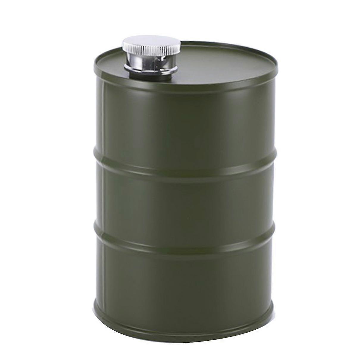 750 ml fat vinkruka rostfritt stål mini höftkolv sakekopp cylindrisk bärbar för resor för utomhuscamping grön